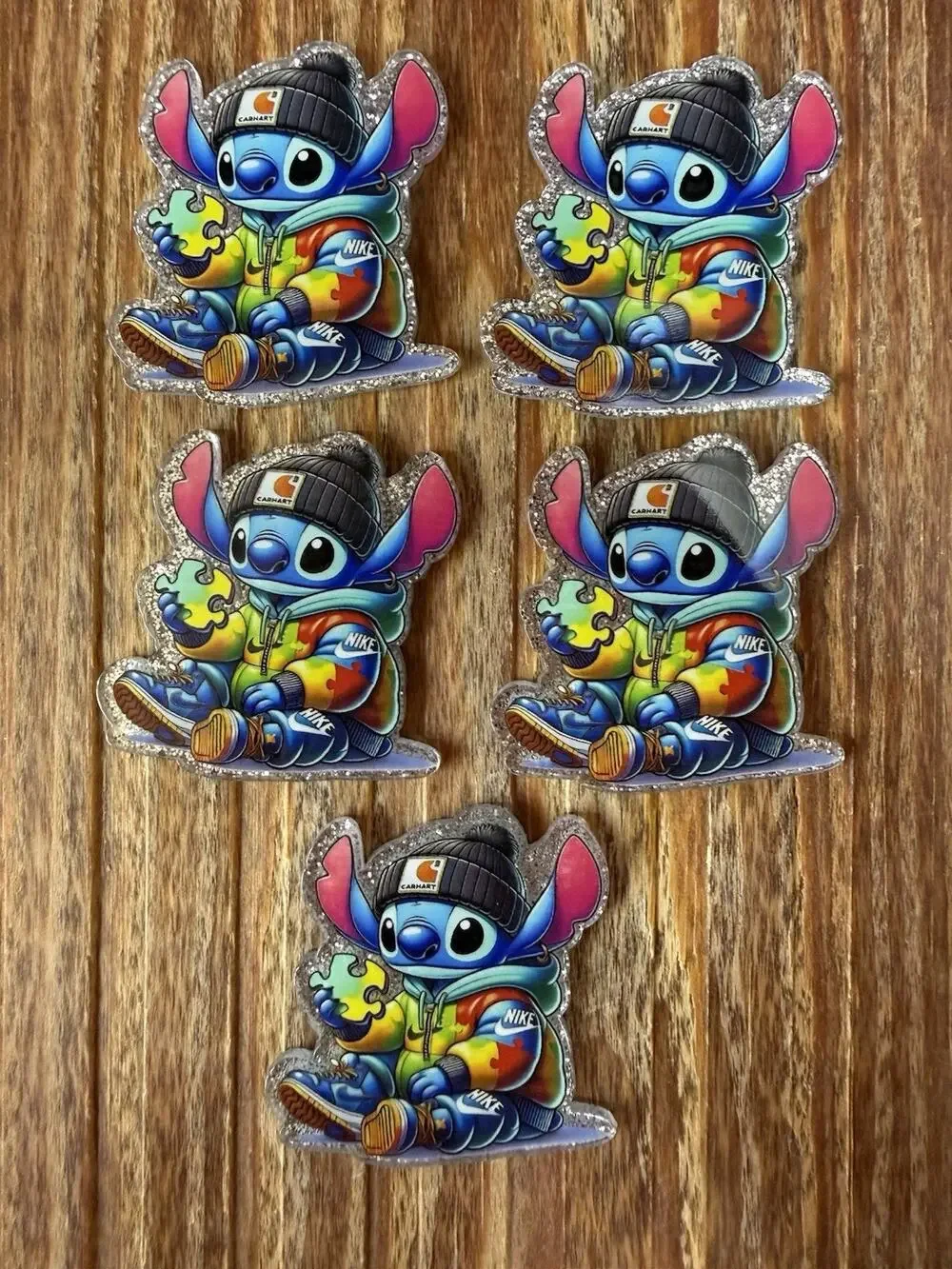 5 Pc Lilo And Stitch Acrylic Flatbacks